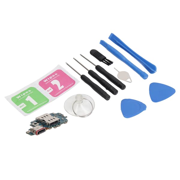 PCB USB-ladeport Dock-kontaktkort Flexkabel erstatning for Samsung S22 Ultra 5G S908B EU-versjon