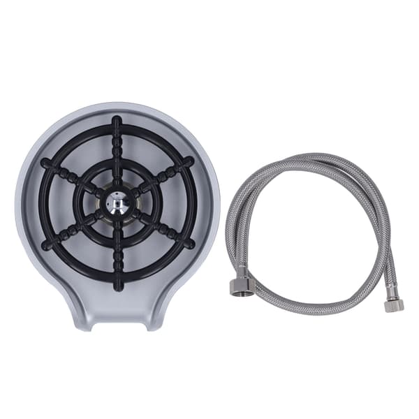 Høytrykksvasker for vask, automatisk koppvasker med ABS-base, 80 cm slange, sølv