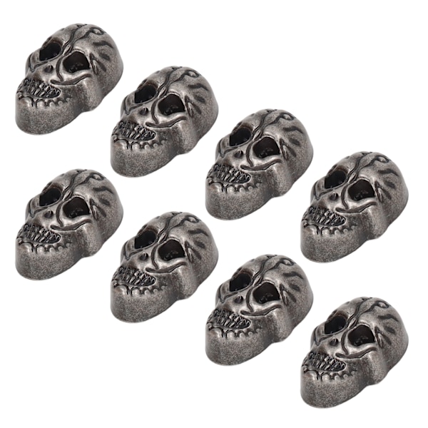 50 sett Skull Rivets Enkelt 25x16mm DIY Ghost Head Punk Stil Elektroplettering Sink Legering Skull Knapp for Lær Håndverk Sølv Svart