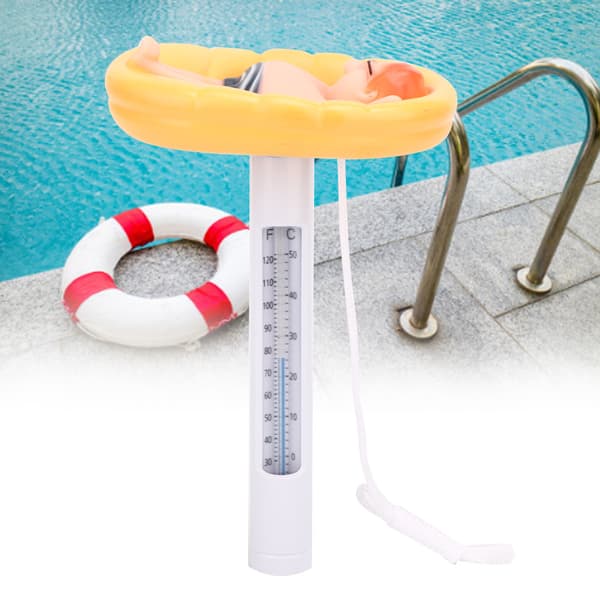 Sød flydende pooltermometer temperaturmåler til udendørs indendørs swimmingpools SPA