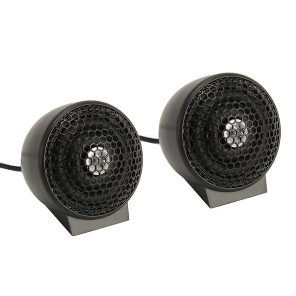 2 stk. 150W Dome Tweeter Høj Følsomhed 2-vejs System Sort Mini Audio Tweeter til Bil Audio Systemer