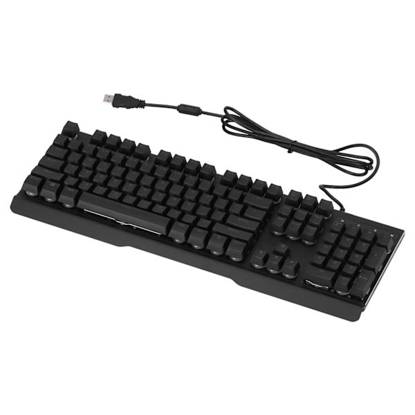 Mechanical Keyboard Wired Fullspeed USB2.0 Port Portable 104 Keys Gaming Keyboard for Computer Notebook