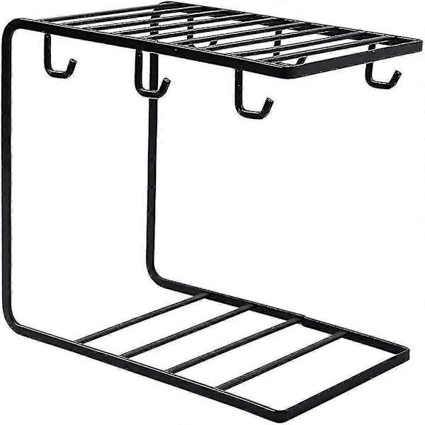 1 stk. Kaffekopholder 6 kroge Metal Kopholder Te Kop Display Stand til 6 kopper Underkop Ske Sæt