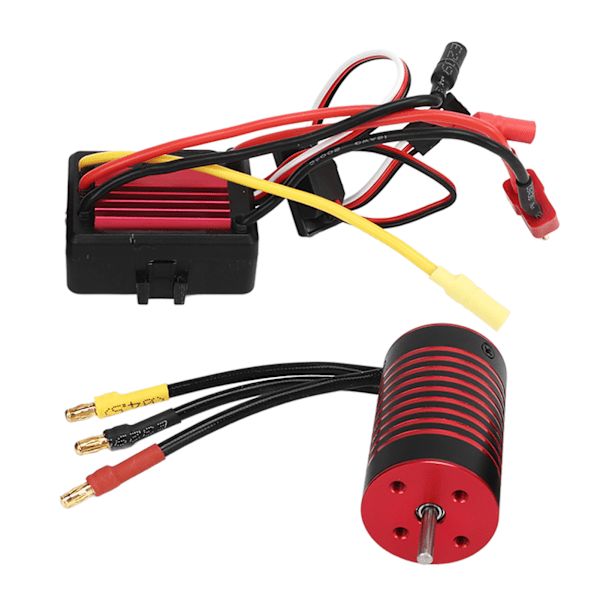 RC Borstlös Motor ESC Set Vattentät Programmerbar Motor Elektronisk Hastighetsregulator Set för Traxxas 1/12 Bilar 2800KV