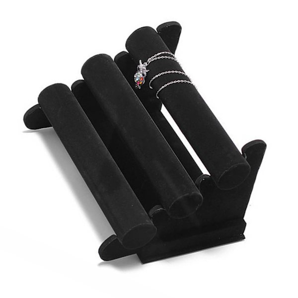 3-lags armbåndsholder armbåndsur Halskæde Display Opbevaring Smykkeholder Stand Display Organizer