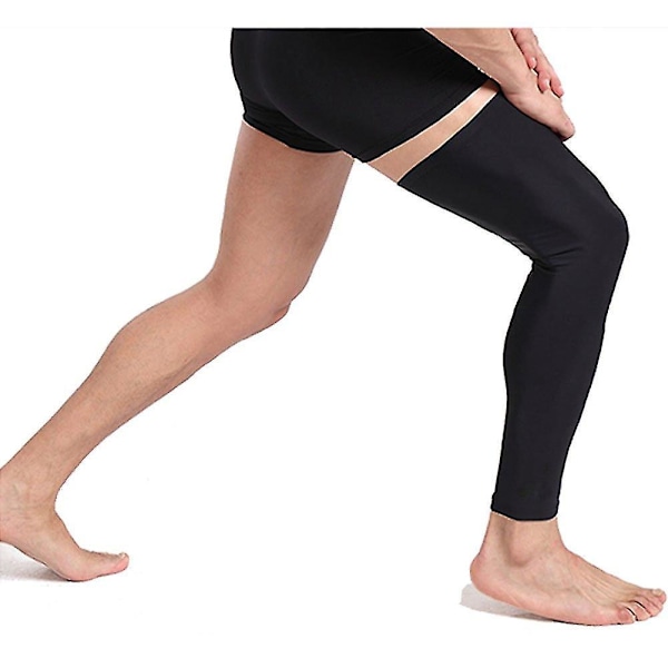 Leg Support Calf Compression Sleeve L Black