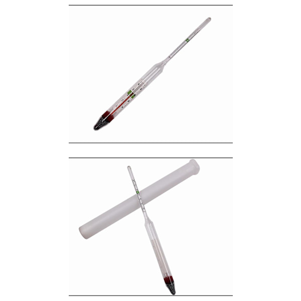 Marint saltvandsakvarieglasflydehydrometer med termometer