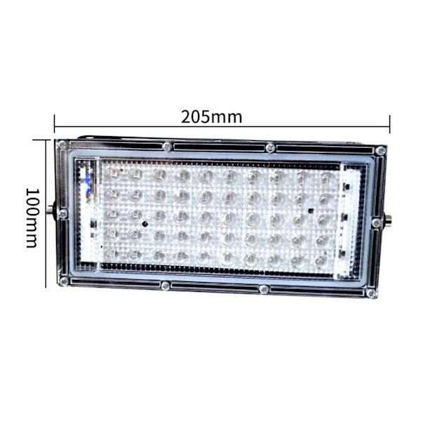 UV Sort Lys 50W LED Projektør Vandtæt Glødende i Mørket Sikker Ultraviolet Lampe til Scene Natklub