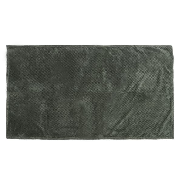 Tykt blødt polyesterfiber aircondition tæppe til sofa soveværelse sengetøj militærgrøn 70x100cm