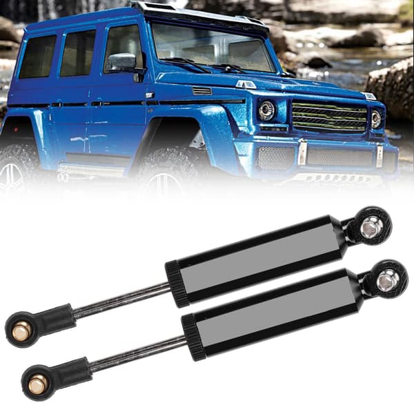 2 stk. støddæmpere i aluminiumslegering, passer til SCX10 TRX4 1/10 RC-biltilbehør, sort