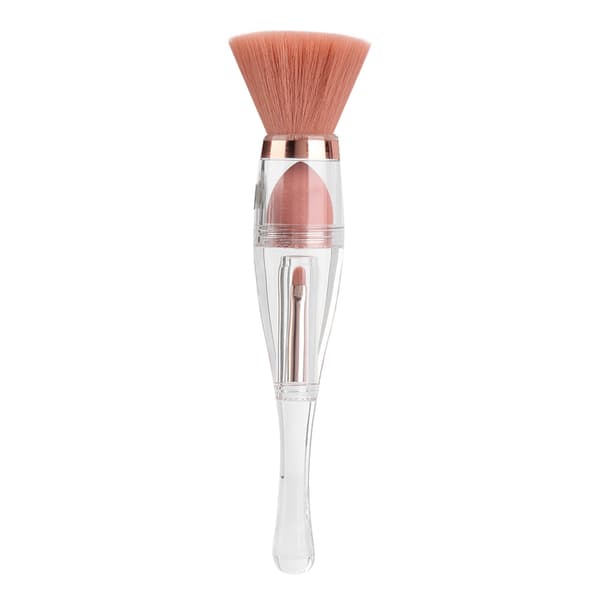 3 i 1 Multifunktionel Kosmetikbørste Foundation Pudder Concealer Øjen Læbebørste Makeupværktøj