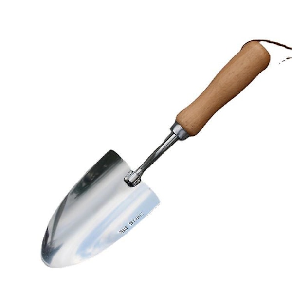 Liten Trädgårdsspade Rostfritt Stål Trädgård Handspade Planteringsspade för Trädgård 32*14*8cm