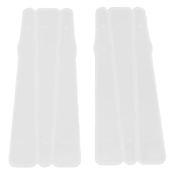 2 stk silikonform bærbar DIY krystall epoxy rett vifte silikonform gave dekorasjon