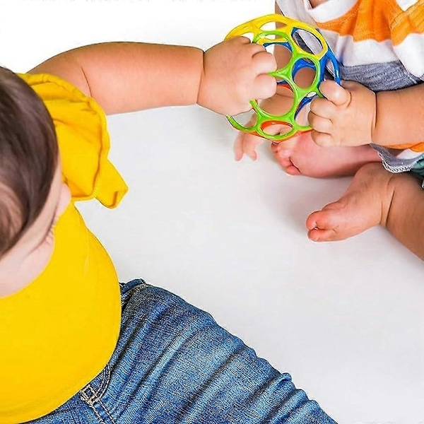 Utan bjällra + med bjällra, Klassisk boll - Röd, Gul, Grön, Blå, Åldrar Nyfödd +