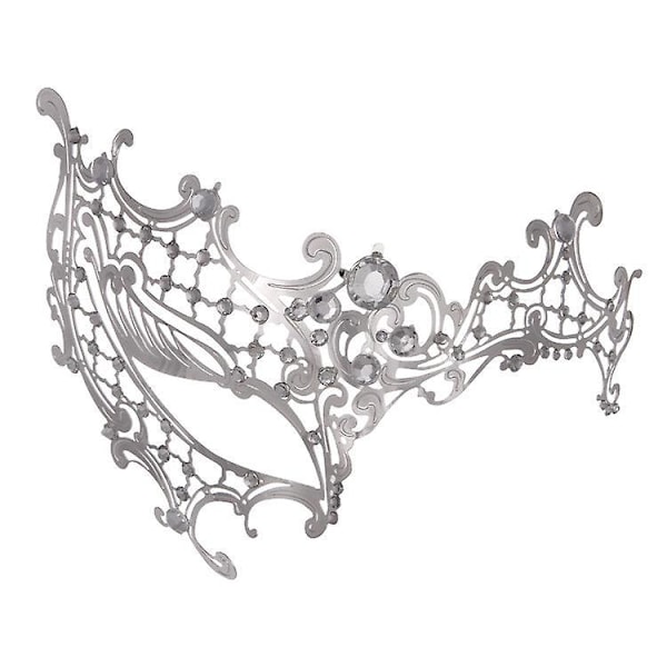 Glitrende Rhinestone Venetiansk Maskerademaske for Kvinner - Perfekt for Fester, Ball og Kveldsarrangementer