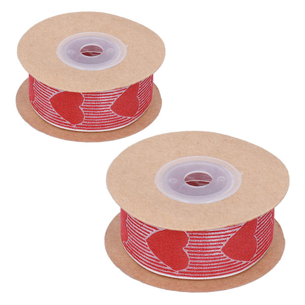 Band 2,5 cm 1 tum bred kärlekstryckgarnband bröllopsdekoration presentförpackningsband