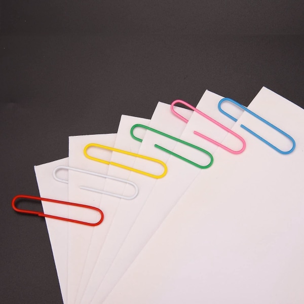 450 erilaista suurta värillistä paperiliitintä, 28 mm ja 50 mm, 6 väriä