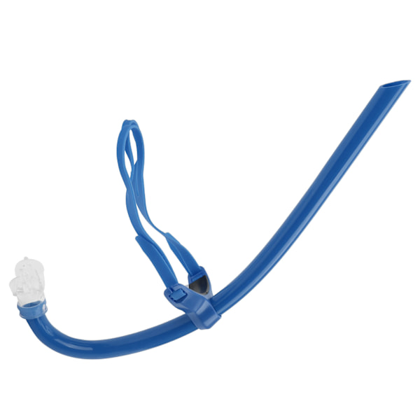 Simning frontmonterad snorkel med silikonmunstycke Simträningsandning GearBlue