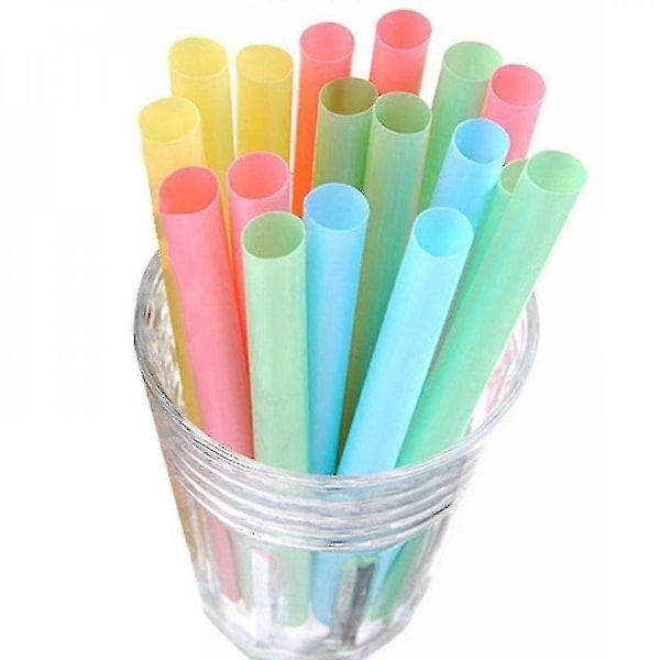 Stora Färgglada Sugrör för Bubble Smoothie - Förpackning med [Quantity]