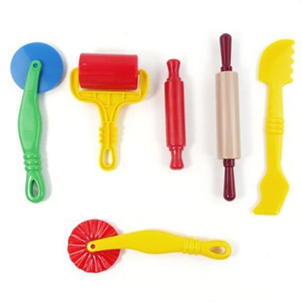 20 st DIY Lermodellering Lera Kit Plast Lekdeg Verktygssats för Barn Present