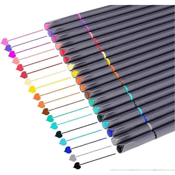 Journal Planner Kuglepenne Farvede Kuglepenne Fine Point Markere Fine Tip Tegnekuglepenne Porøs Fineliner Kuglepen til Bullet Journaling Skrivning Notetagning Kalender Col