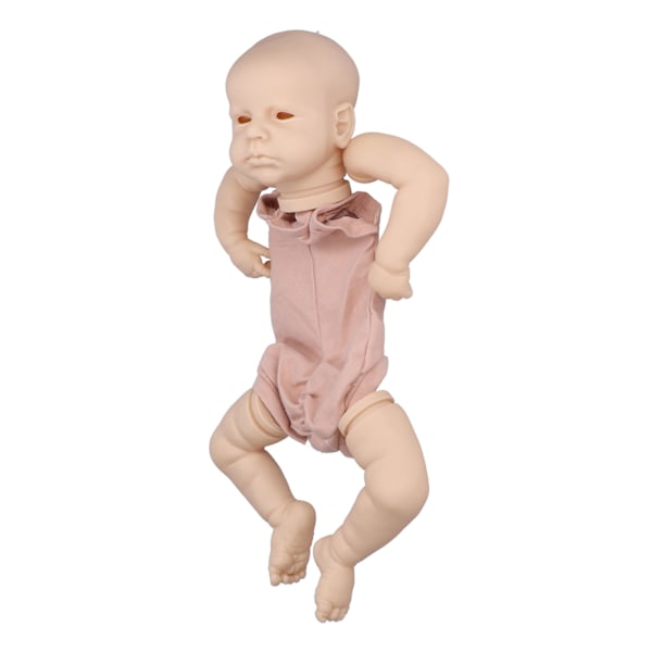 20-tums återfödd docka kit verklighetstrogen mjuk touch vinyl återfödd babydocka kit med tygkropp