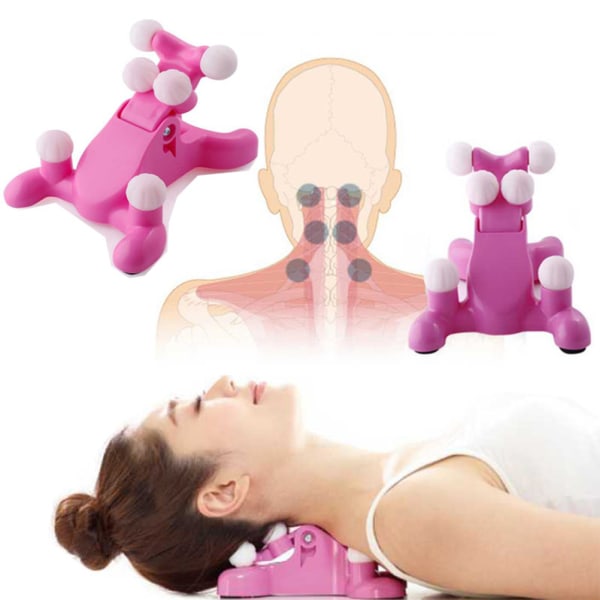 Kohdunkaulan selkärangan kohdistus kiropraktiikkatyyny, niska- ja pääkipuja lievittävä selkähieronta vetolaitetta tukeva rentouttaja