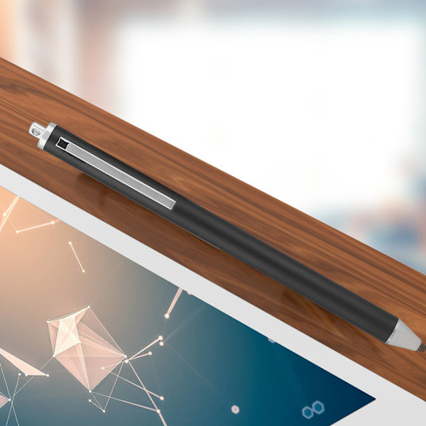 Stylus med stoffhode for Samsung Tab/LG/Huawei/Xiaomi-smarttelefoner og nettbrett for iPad 2018 (svart)