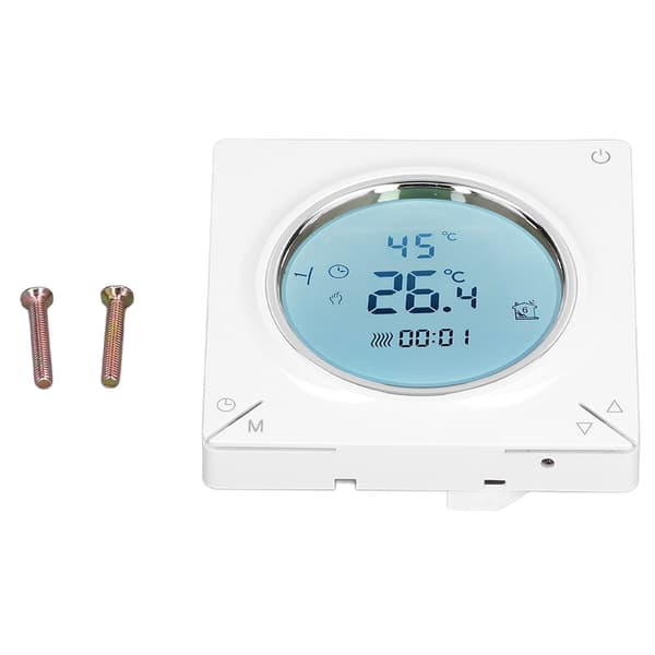 Termostat NTC-termistor LCD-skärm Hög noggrannhet Intelligent kontroll Infälld temperaturregulator AC220V
