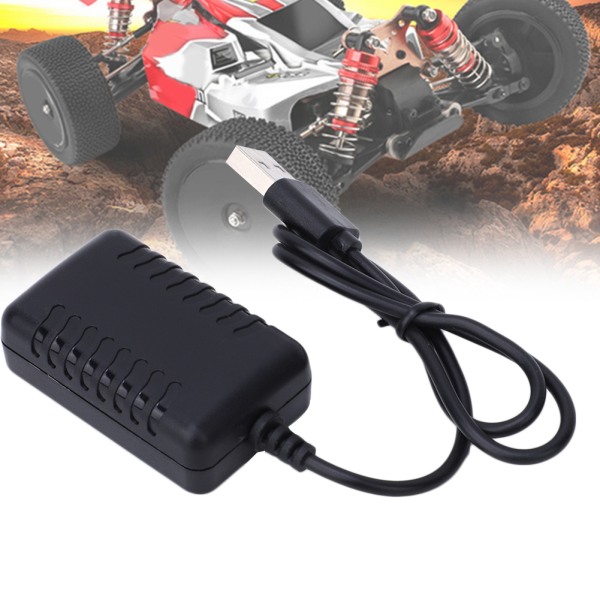 USB laddare tillbehör passar för WLtoys 144001 1/14 fyrhjulsdriven RC-bil i legering (144001-1374)