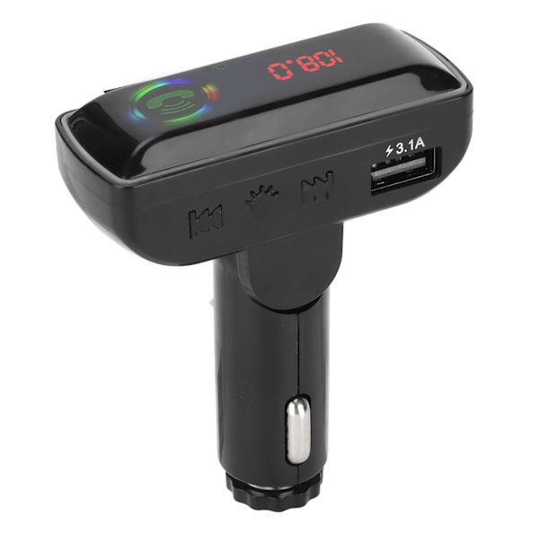 Bil Blåtand FM-sändare Stor kapacitet USB-data gränssnitt Radioadapter för bil F11