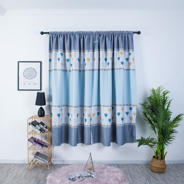 1 stk husholdning diamanter mønster design kort vindusgardin blackout gardiner for hjemmedekorasjon 1x2m