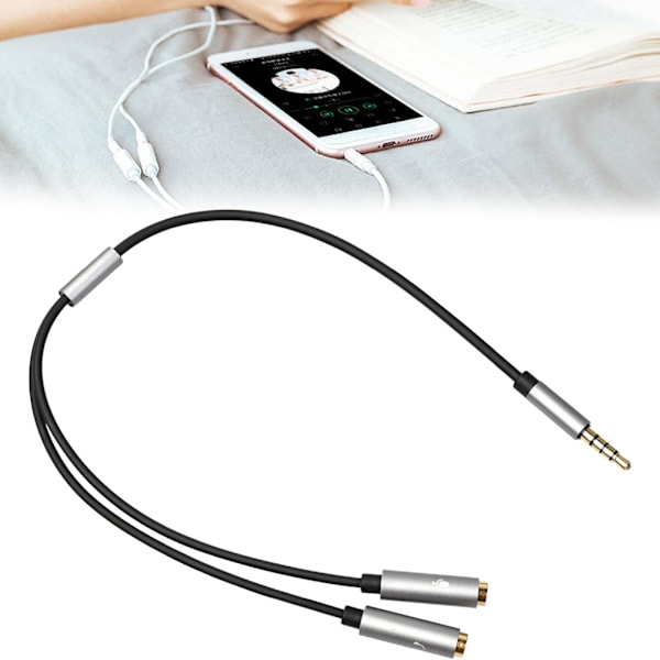 3.5MM Headset Adapter Microphone and Headphone Splitter Strong Durable Aux Cable Cord Adapter Cable