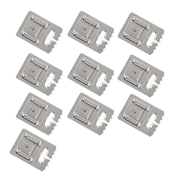 10 st Tuck Presser Foot 5 7 9 Spår Hållbar Blank Yta Ingen Grat Rostfritt Stål Symaskin Presser Foot för Hem5 Spår