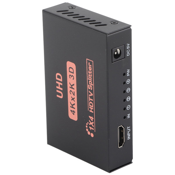 4K HD Multimedia Interface Splitter Plug and Play 1 ind 4 ud HD Multimedia Interface Switcher US Stik 100-240V