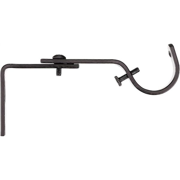 Justerbare Veggkrokfester for Gardinstenger, Sett med 2, Bronse