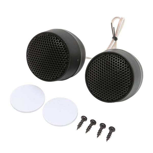 Par Mini Dome Diskanthøjttaler 10W 4Ω Rund Højttaler Tilbehør Sort Universal Bil Audio System
