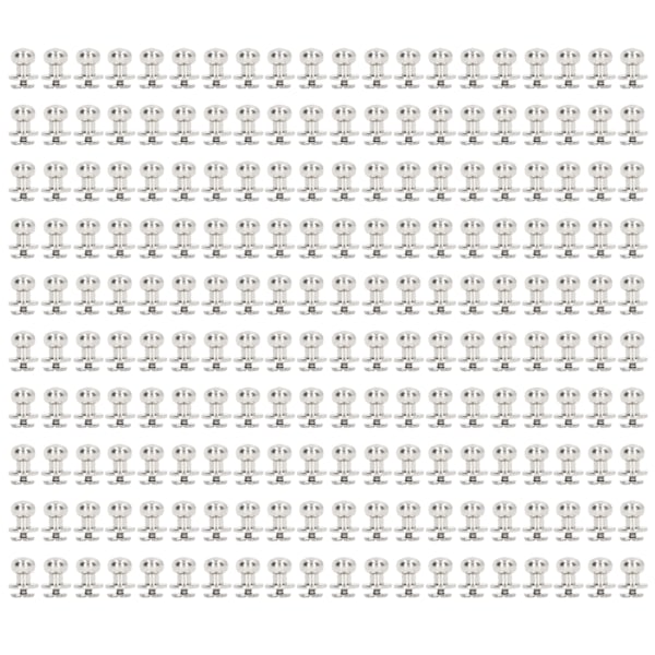 200 set Monk-nitar med hög glans, slätare 10x8 mm, utsökt utförande, läderhantverk, gör-det-själv-tillbehör för gör-det-själv-kläder, väskor, silver