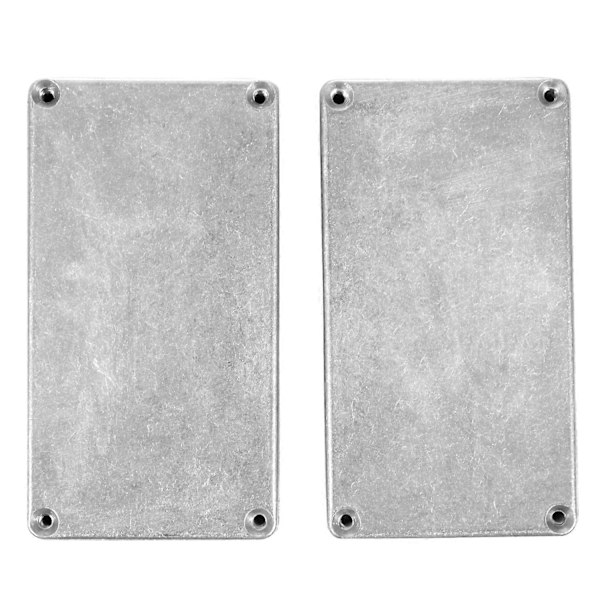 2 st 125B/1590N1 Aluminiumlåda gitarr stompbox & pedalkapsling