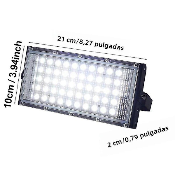 50W LED-valonheitin ulkokäyttöön vedenpitävä IP65 ulkoinen LED-projektori 220V 240V tarkennusvalo suuritehoinen valaistusvalo
