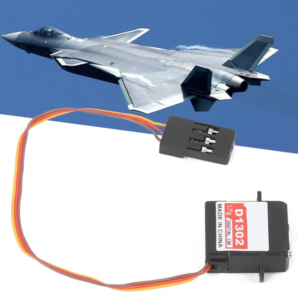 D1302 Mikro Mini Digital Servo Reservedele Tilbehør til Fastvingede Flymodeller JR Stik