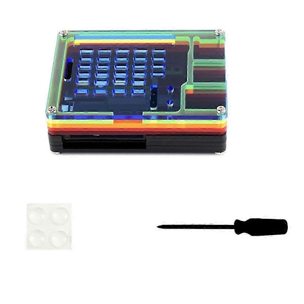 Kompatibel med 5 Kabinet Gennemsigtigt Regnbue Beskyttelsesetui GPIO PCIe