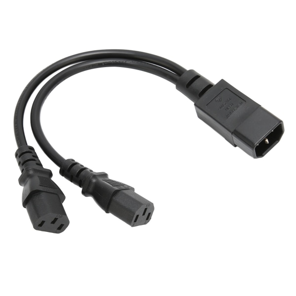 IEC320 C14 til 2 X C13 Hunn Y-Splitter Strømkabler 1 inn 2 ut 2500W 10A 250V Strømforlengelseskabel for LCD-skjermer