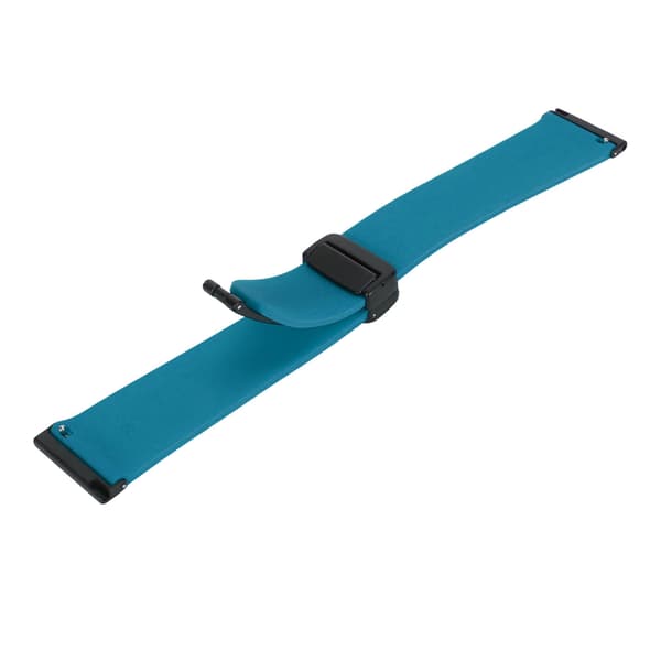 Silikonband Quick Release Sportklockarmband med 24 mm magnetiskt fällbart spänne, passar för Suunto 7 9 D5i Rock Cyan