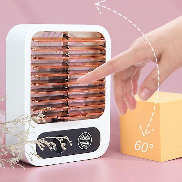 USB-pöytätuuletin, Mini USB-tuuletin 3 nopeudella, Nopea jäähdytys, Sumutuuletin 60 ml vesisäiliöllä, Kannettava Mini Pöytätuuletin Hiljainen tuuletin