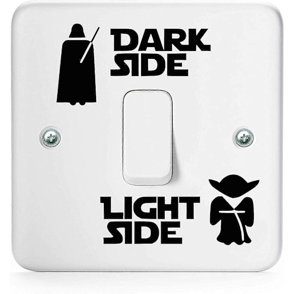 Dark Side Vinyl Bryter Klistremerker The Dark Side Lysbryter Deksel gull Dekal | Bruk som svart lysbryter klistremerke eller lysbryter klistremerker trykt svart