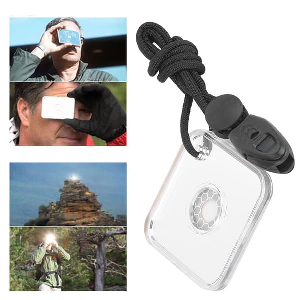Utendørs Overlevelse Akryl Reflektor Signal Speil Sikkerhet med Lanyard fløyte