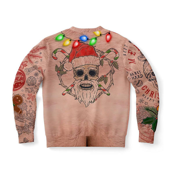 Digital Print Crew Neck college - Unisex - XL-koko - 3D- printed - Pitkät hihat - 1 kpl XL