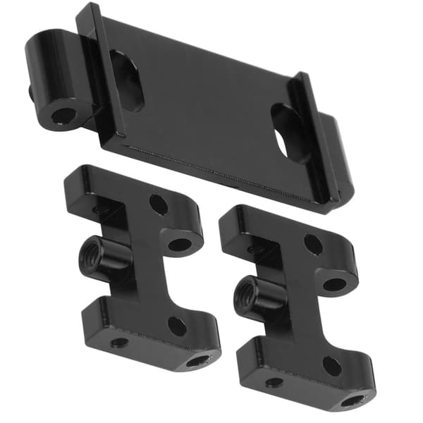 RC aluminiumlegering øvre svingarm foran, passer til WPL D12 fjernstyret bilmodel, sort