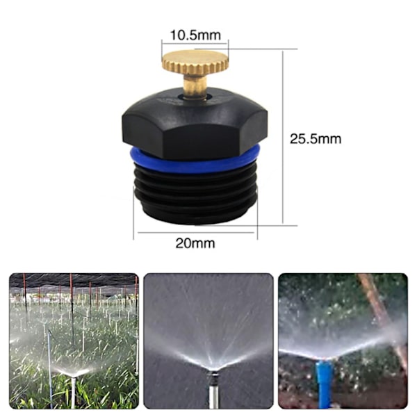 1/2 tomme Mini Sentrifugal Sprinklerhode Justerbart for Plen Drivhus Vanning Refraksjon Atomisering
